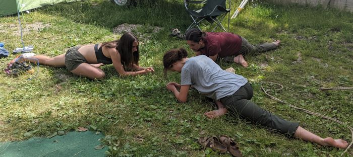 yoga: Maddie, Merryn, Buck