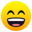 Grinning face with smiling eyes :smile: 😄