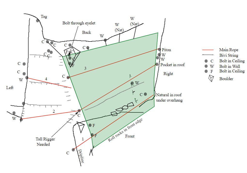 Drawing of pre-2015 tarp layout