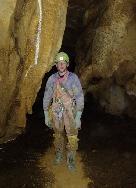 Dave at foot of Cerberus pitch