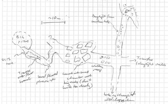 Organh&ouml;hle entrance area plan